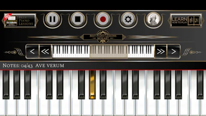 Piano Lessons Mozart android App screenshot 3